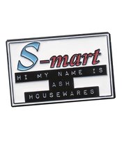 ARMY OF DARKNESS S-MART NAMETAG ENAMEL PIN
