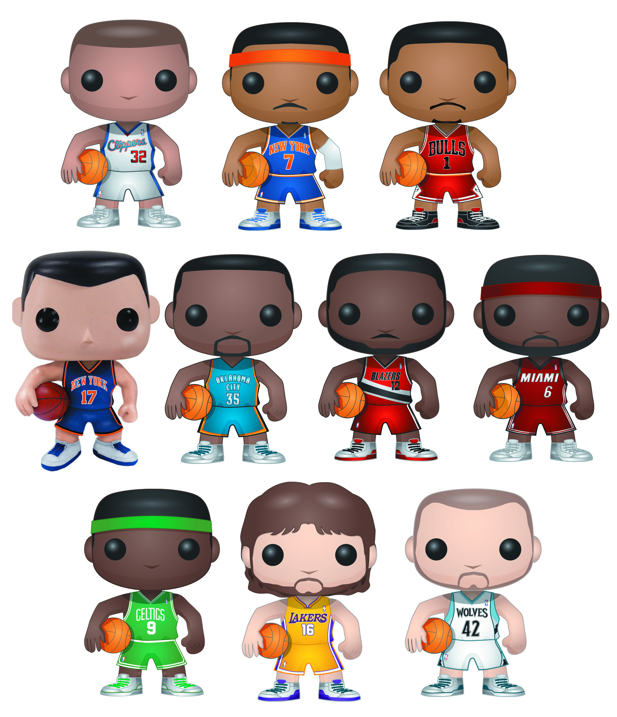 MAY121824 POP NBA VINYL FIGURE 16PC ASST Previews World