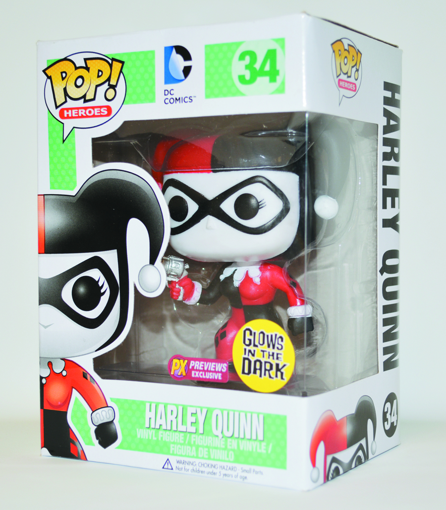 harley quinn glow in the dark pop