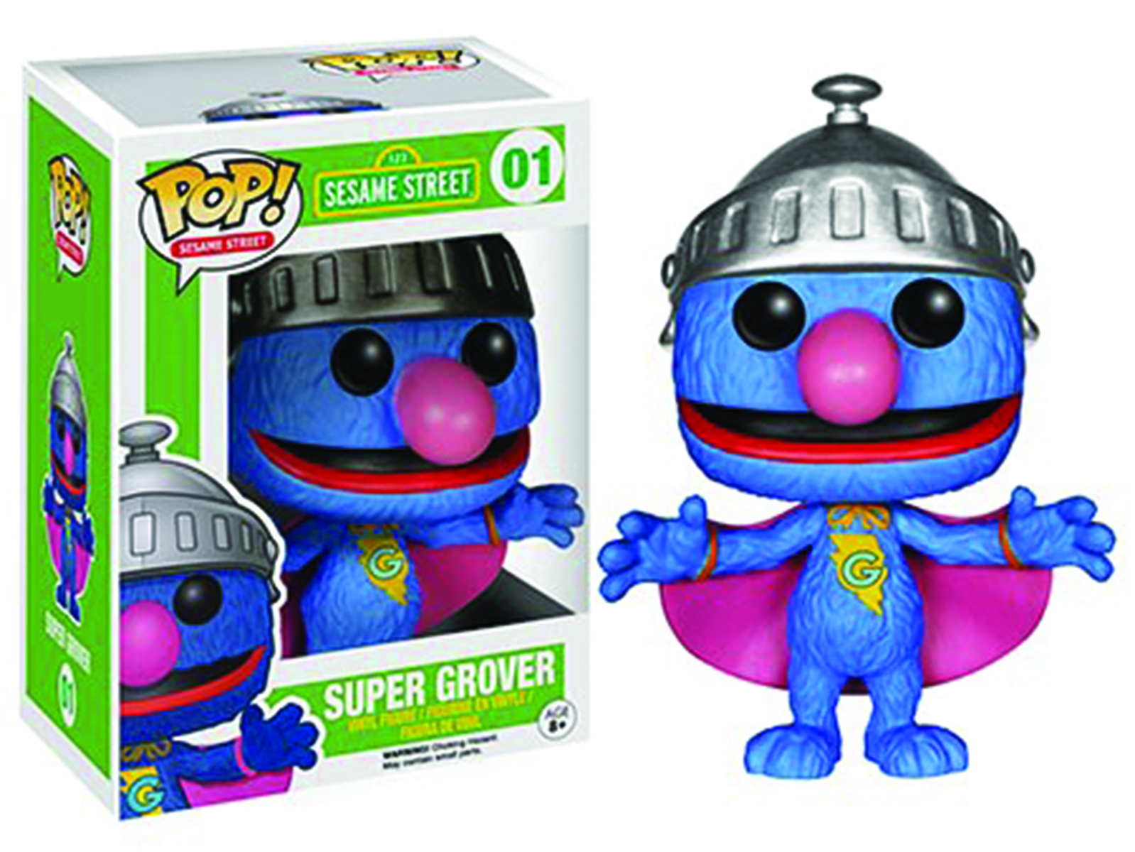 super grover flocked pop