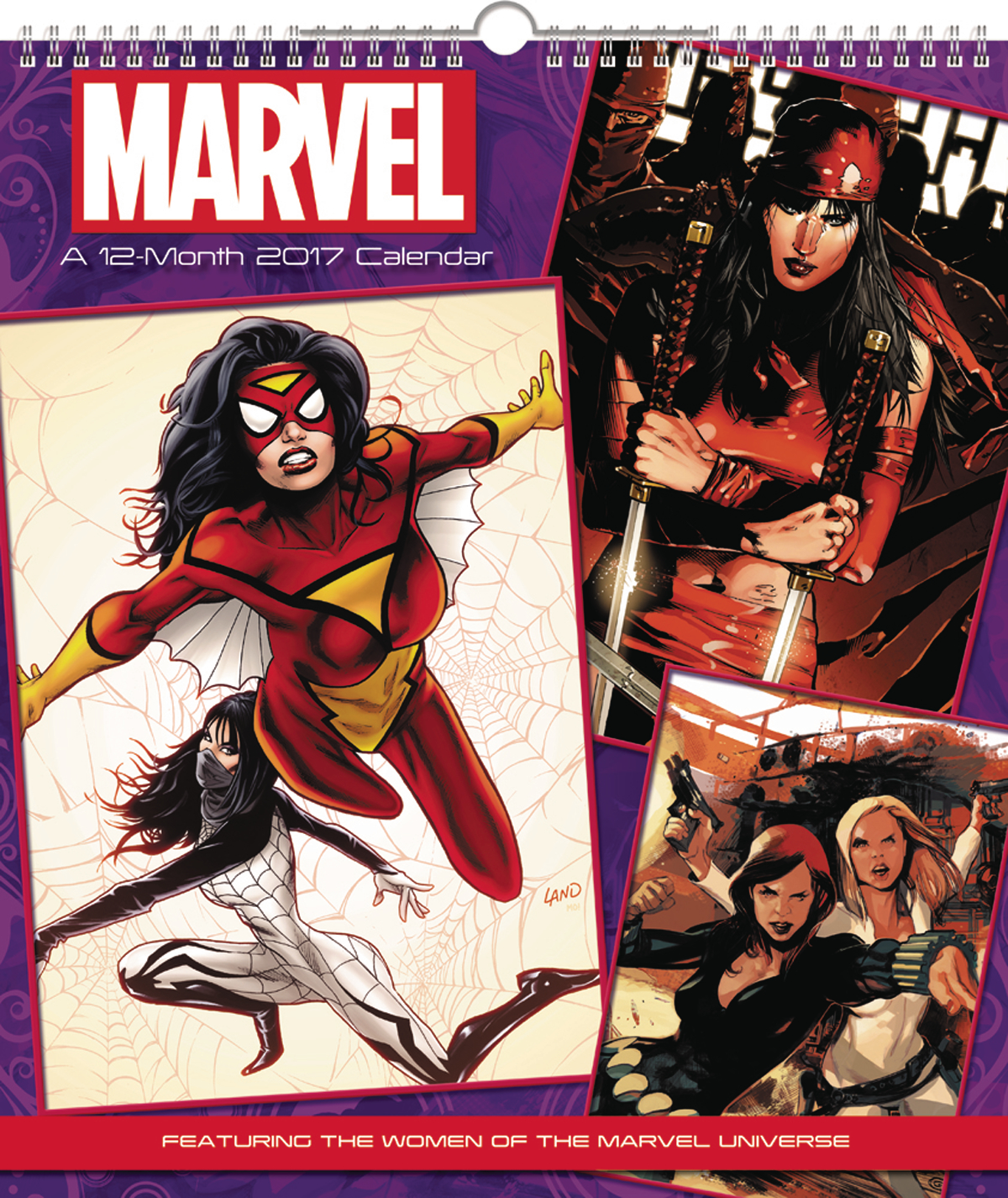 APR162277 WOMEN OF MARVEL POSTER ED 2017 WALL CALENDAR Previews World
