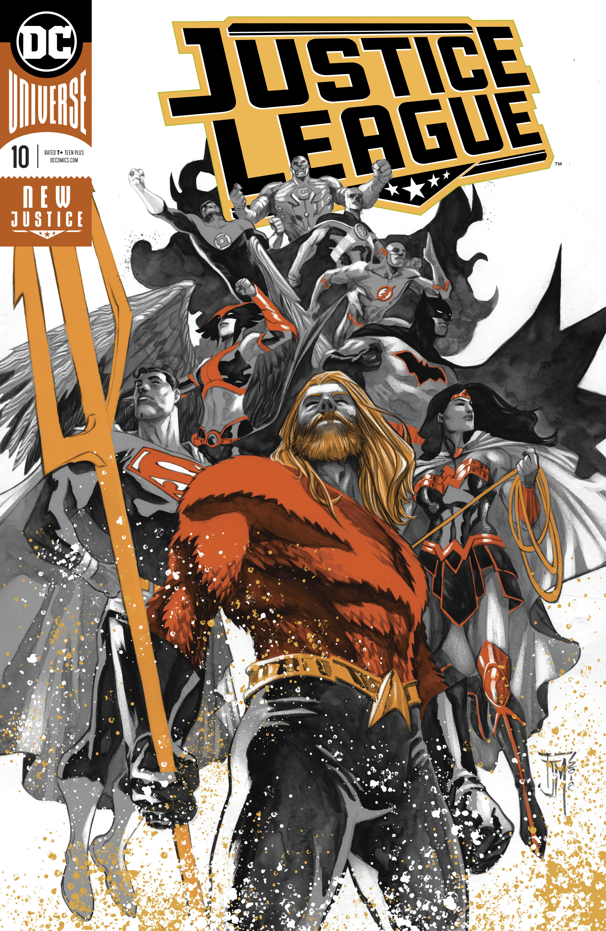  justice league 10 foil cover