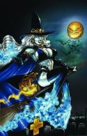 LADY DEATH HALLOWEEN SGN PRINT