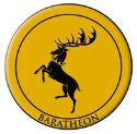 GAME OF THRONES EMBROIDERED PATCH BARATHEON