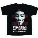 V FOR VENDETTA ACCOUNTABLE BLK PX T/S LG