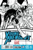 YOUNG AVENGERS #1 2ND PTG OMALLEY SKETCH VAR NOW (PP #1061)
