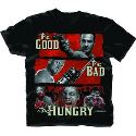 WALKING DEAD GOOD BAD HUNGRY PX BLK T/S LG