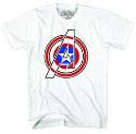 CAPTAIN AMERICA COMBINED ICONS PX WHT T/S SM