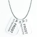 ALIENS COLONIAL MARINES FROST DOG TAGS REPLICA