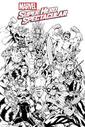 MARVEL SUPER HERO SPECTACULAR BY NAUCK COLORING POSTER