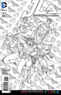 JUSTICE LEAGUE OF AMERICA #7 ADULT COLORING BOOK VAR ED