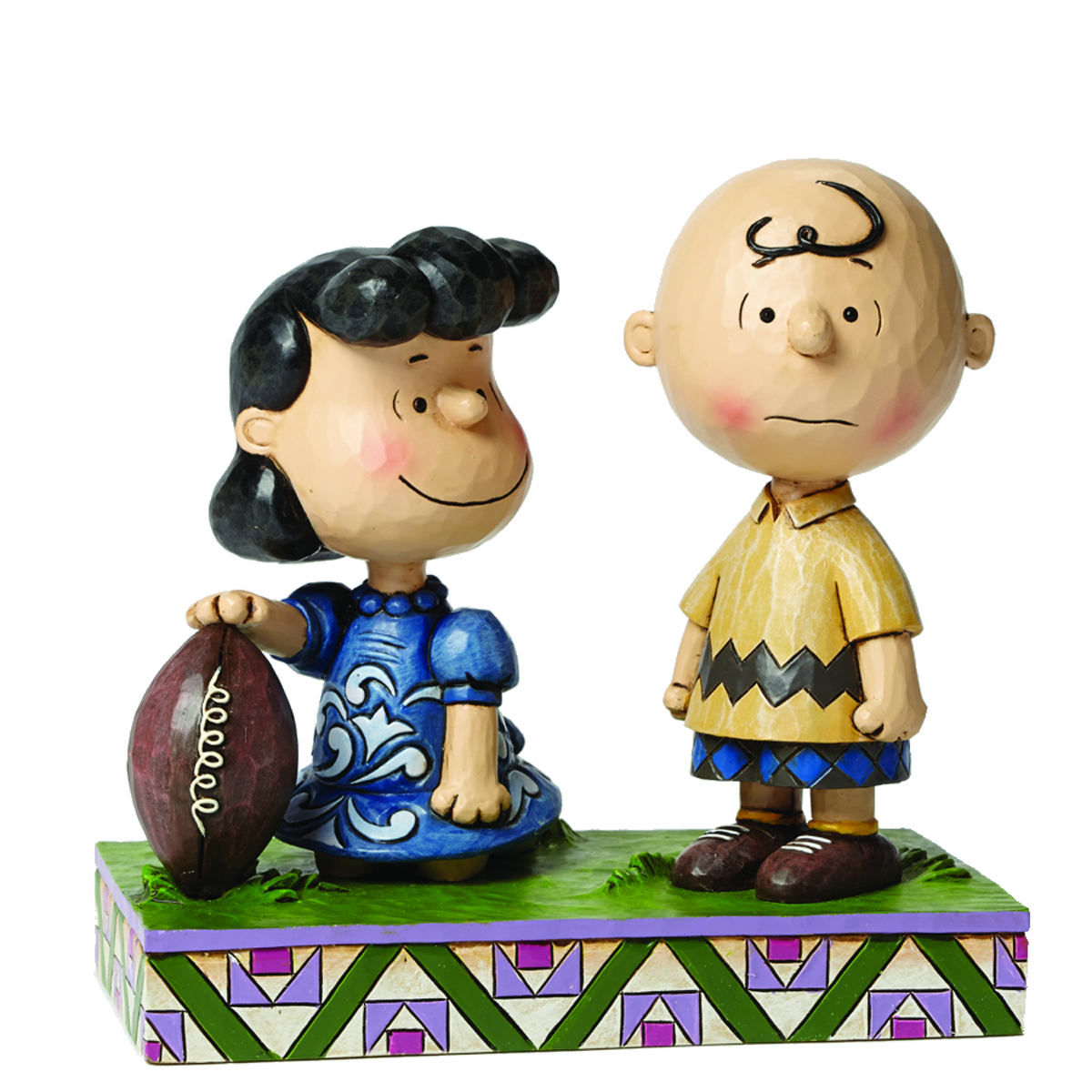PREVIEWSworld PEANUTS TRAD LUCY/CHARLIE BROWN FOOTBALL FIG (C 111)