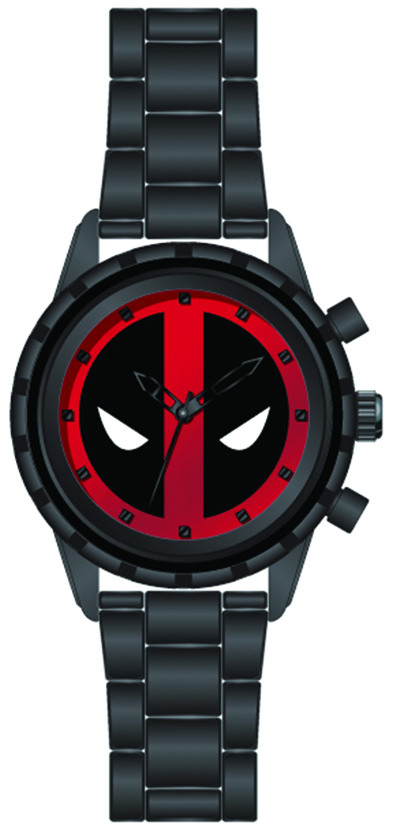 PREVIEWSworld MARVEL DEADPOOL BLACK WRISTWATCH (C 111)