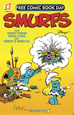 The Smurfs / Disney Fairies Featuring Tinker Bell Flip-Book (Smurfs Cover)