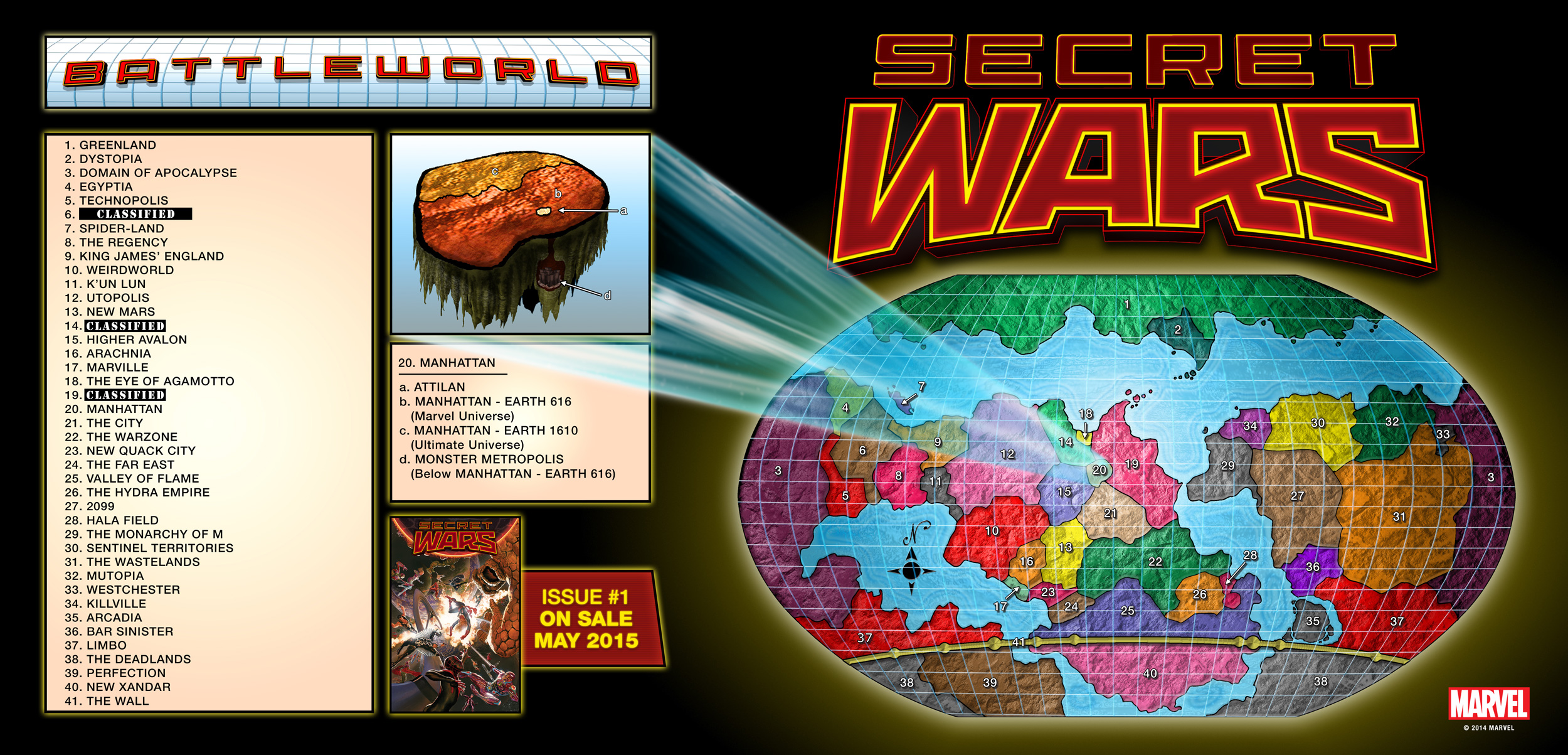 Marvel Releases Map of BATTLEWORLD Featured in SECRET WARS FlipGeeks