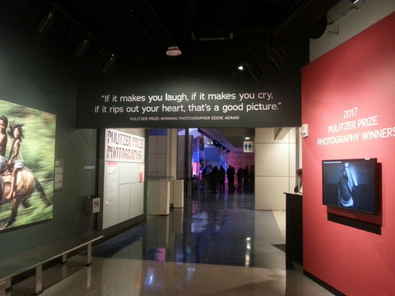 Newseum Pulitzer Exhibit - Entrance
