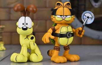 Garfield and Oddie Mask Up to Join the Turtles in this New Action Figure 2-Pack from NECA