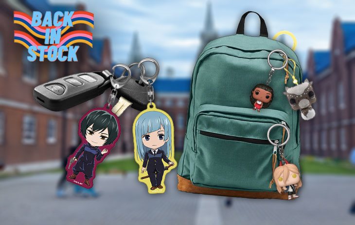 Anime Keychains and More Back in Stock