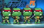 Cowabunga! Funko's PX Pop! Comics TMNT Vinyl Figures with B&W Chases Available for Pre-Order Now!