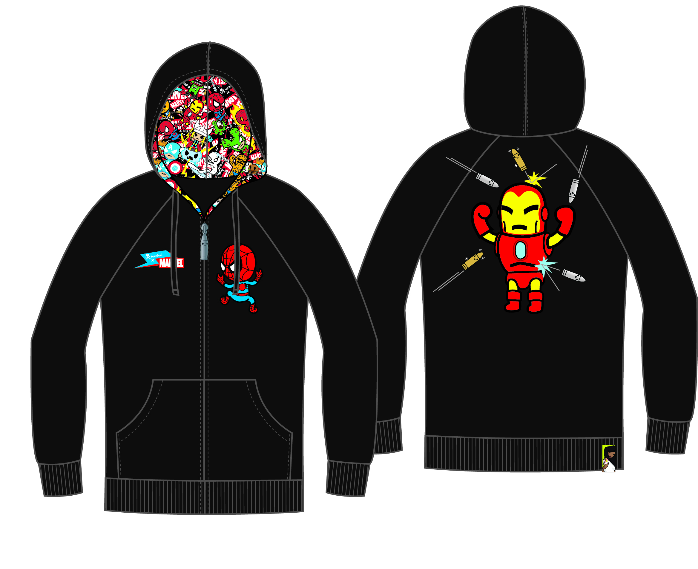 tokidoki marvel hoodie