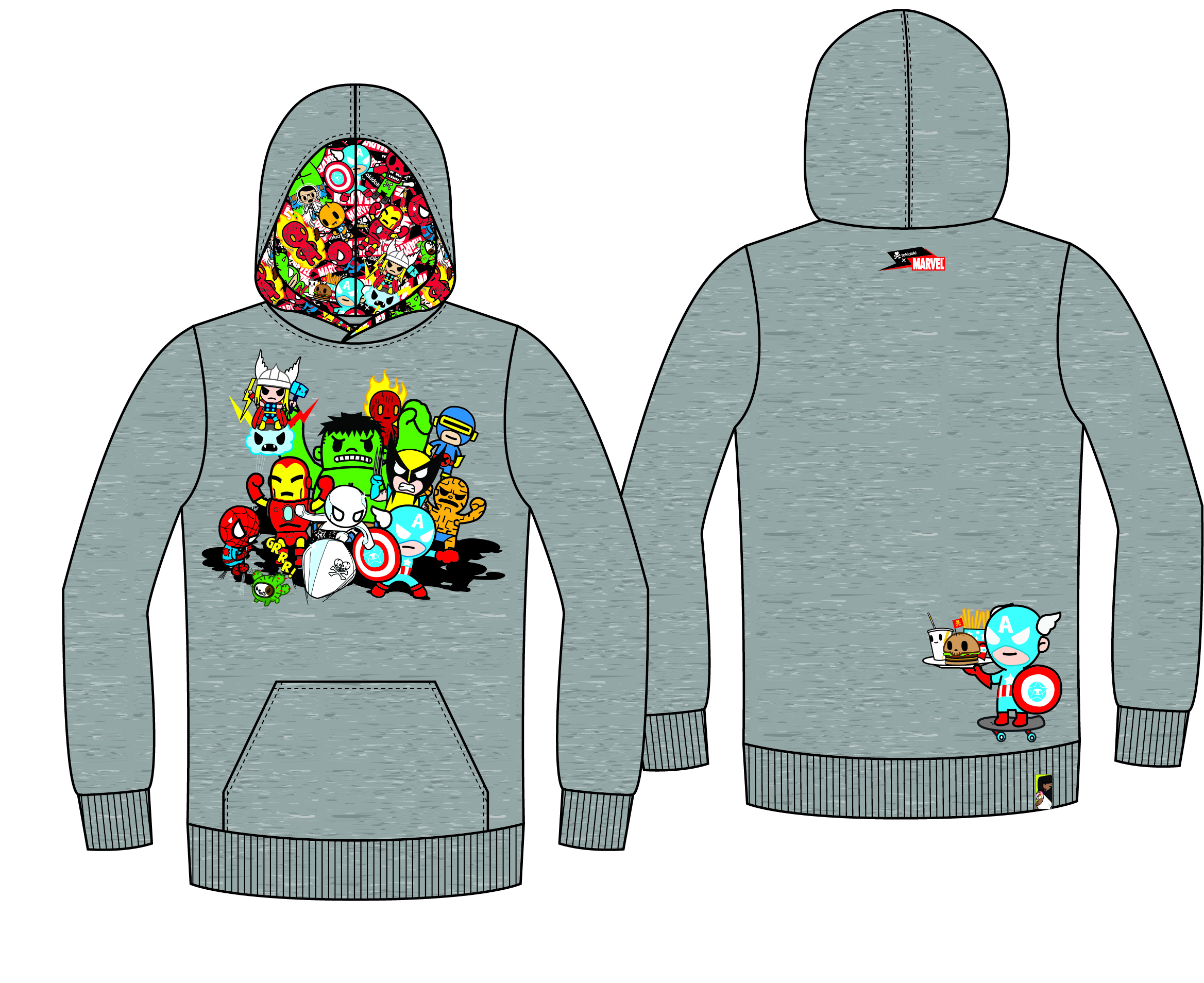 tokidoki marvel hoodie