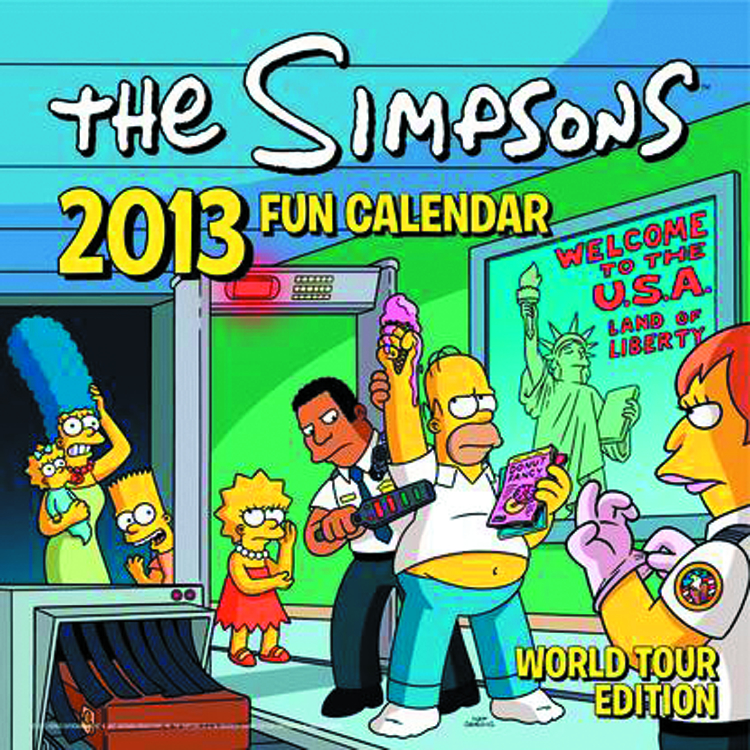 APR121482 SIMPSONS FUN 2013 WALL CALENDAR Previews World