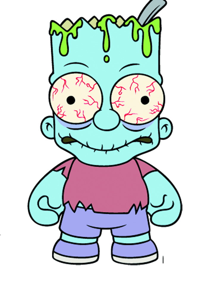 MAR138094 - SIMPSONS ZOMBIE BART VINYL FIG - Previews World