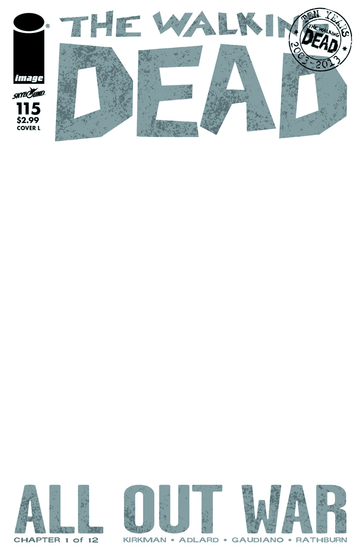 Aug130521 Walking Dead 115 Cvr L Blank Mr Previews