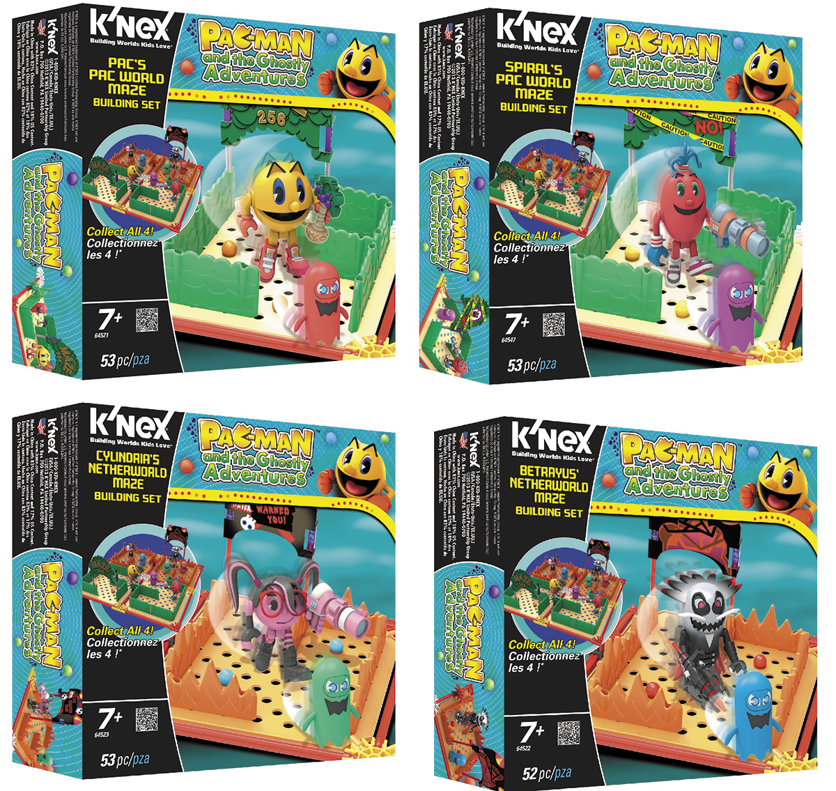 MAY142290 - KNEX PAC-MAN GHOSTLY ADV MAZE ASST #1 - Previews World