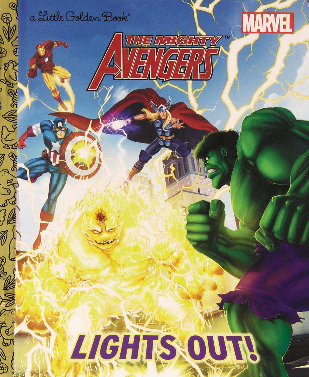 Lights Out Marvel Mighty Avengers Little Golden Book