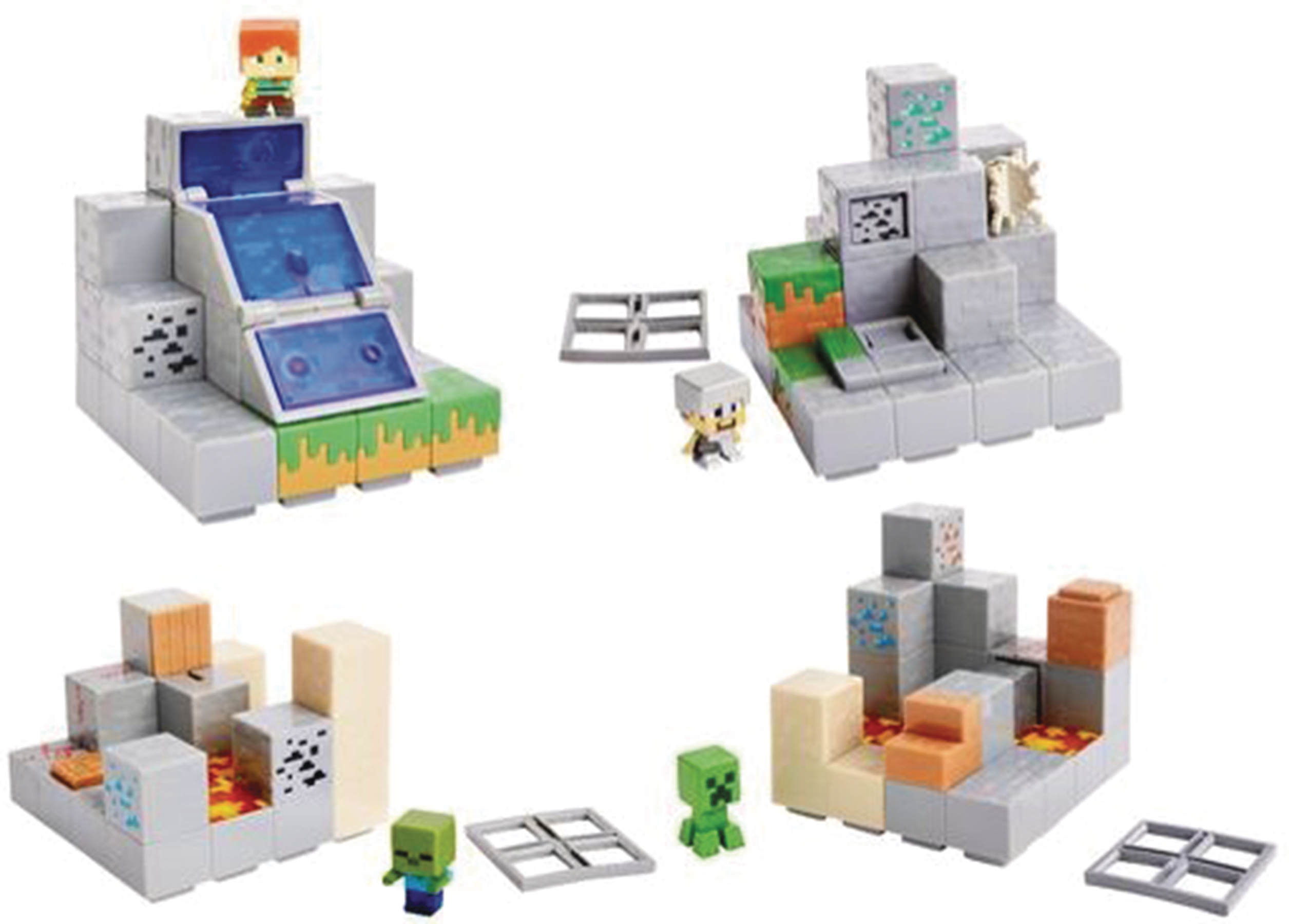 minecraft mini figures biome sets