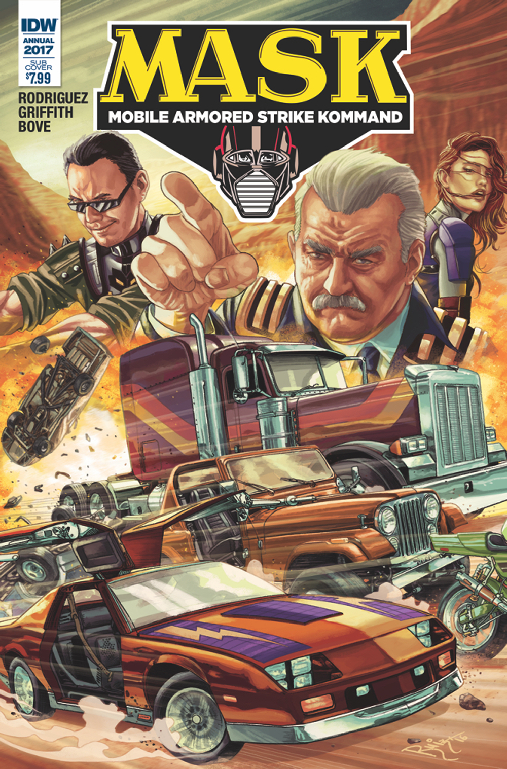 DEC160470 MASK MOBILE ARMORED STRIKE KOMMAND ANNUAL 1 SUB VAR Previews World
