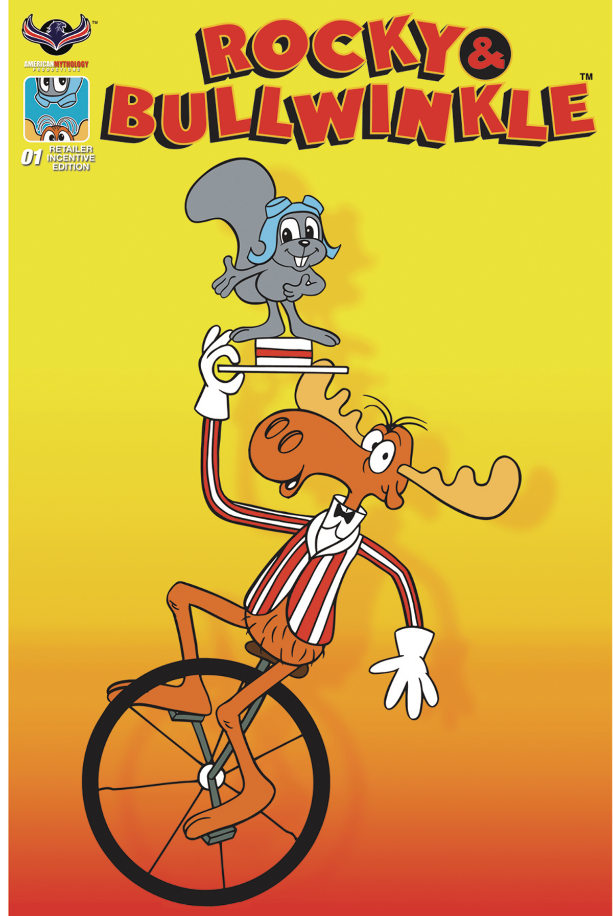 APR171248 - ROCKY & BULLWINKLE SHOW #1 3 COPY INCV RETRO ANIMATION CVR
