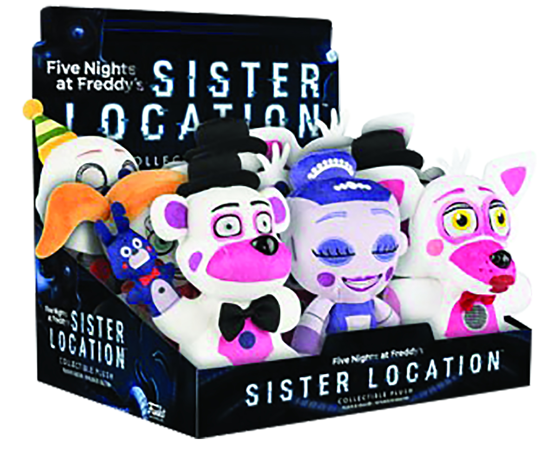 APR178683 - FUNKO PLUSHIES FIVE NIGHTS SISTER LOCATION 9PC PLUSH DISP - Previews World