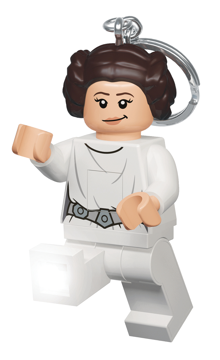 leia lego keychain