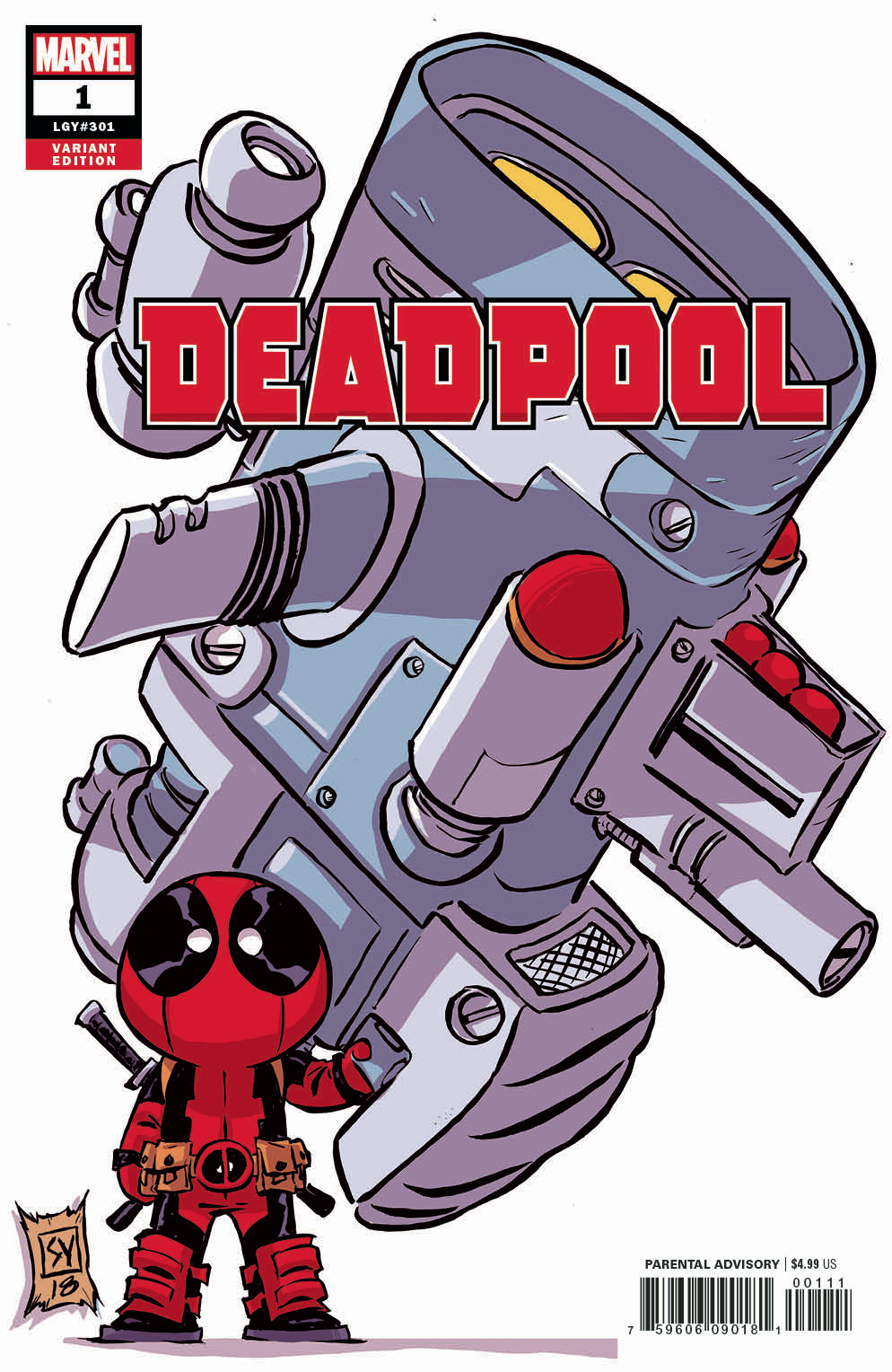 Resultado de imagem para skottie young deadpool #1