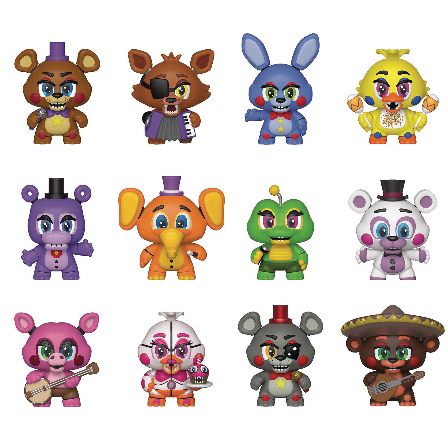 five nights at freddy's mystery figures