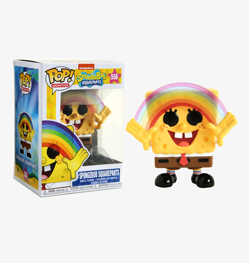 DEC188408 - POP SPONGEBOB SQUAREPANTS SPONGEBOB RAINBOW VINYL FIG - Previews World