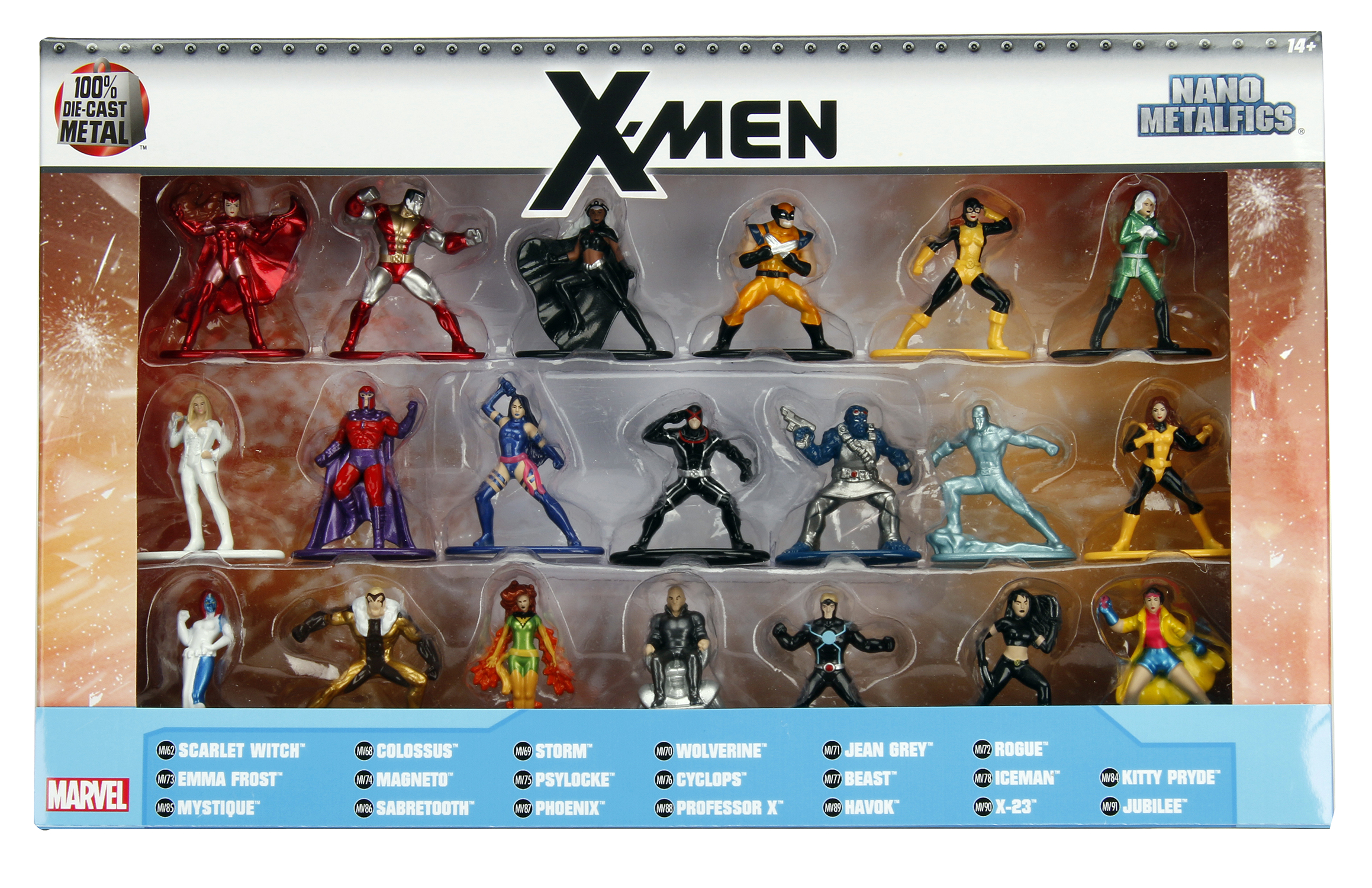 MARVEL HEROES X-MEN METALFIGS NANO 20PC SET