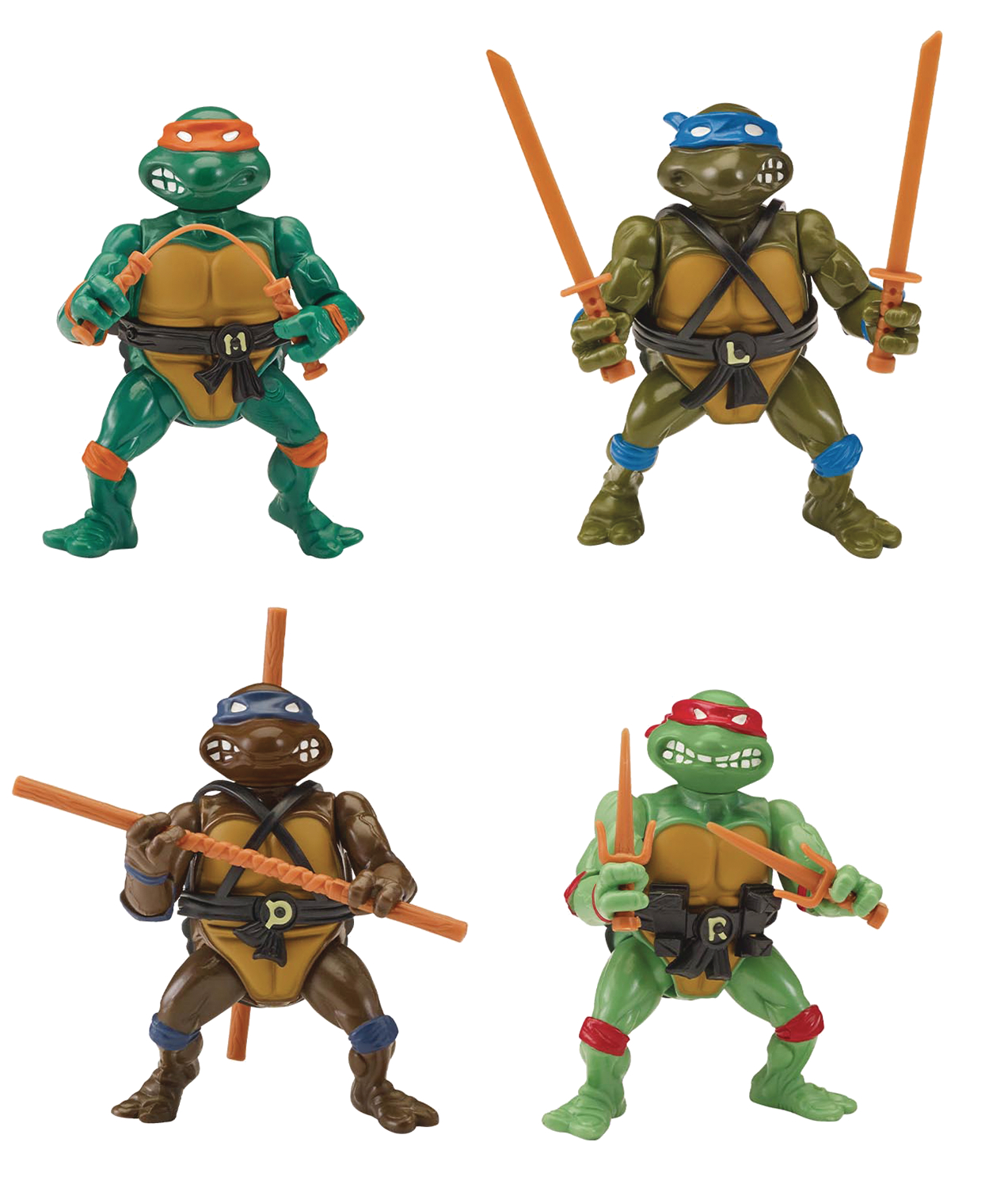 NOV198145 - SDCC 2020 TMNT RETRO ROTOCAST PX 6PC ACTION FIGURE SET 