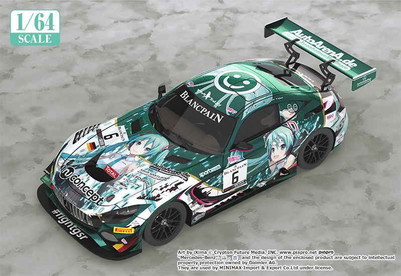 FEB208721 - HATSUNE MIKU MERCEDES AMG TEAM BLACK FALCON 1/64