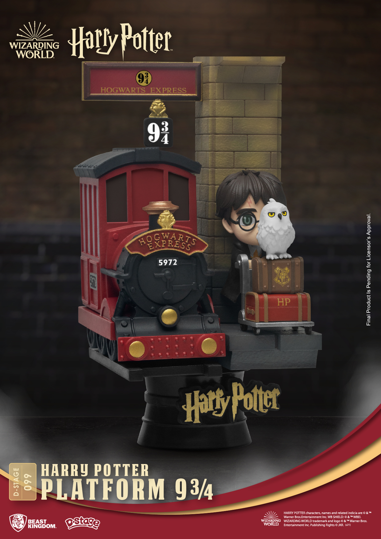 JUL218643 - HARRY POTTER DS-099 PLATFORM 9 3/4 D-STAGE 6IN