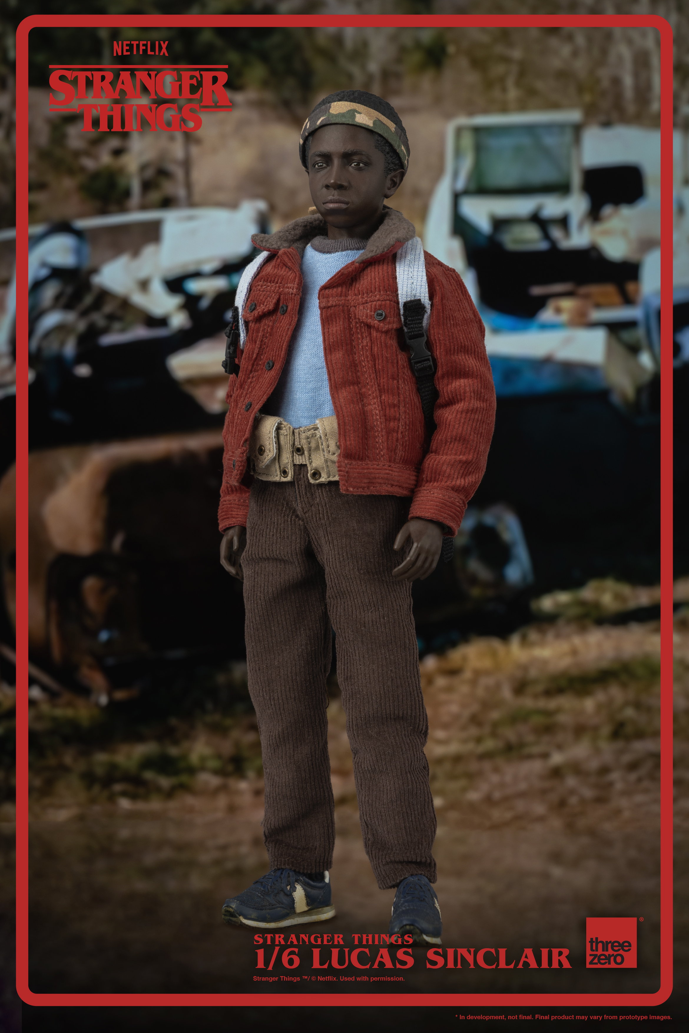 SEP222952 - STRANGER THINGS LUCAS SINCLAIR 1/6 SCALE FIG