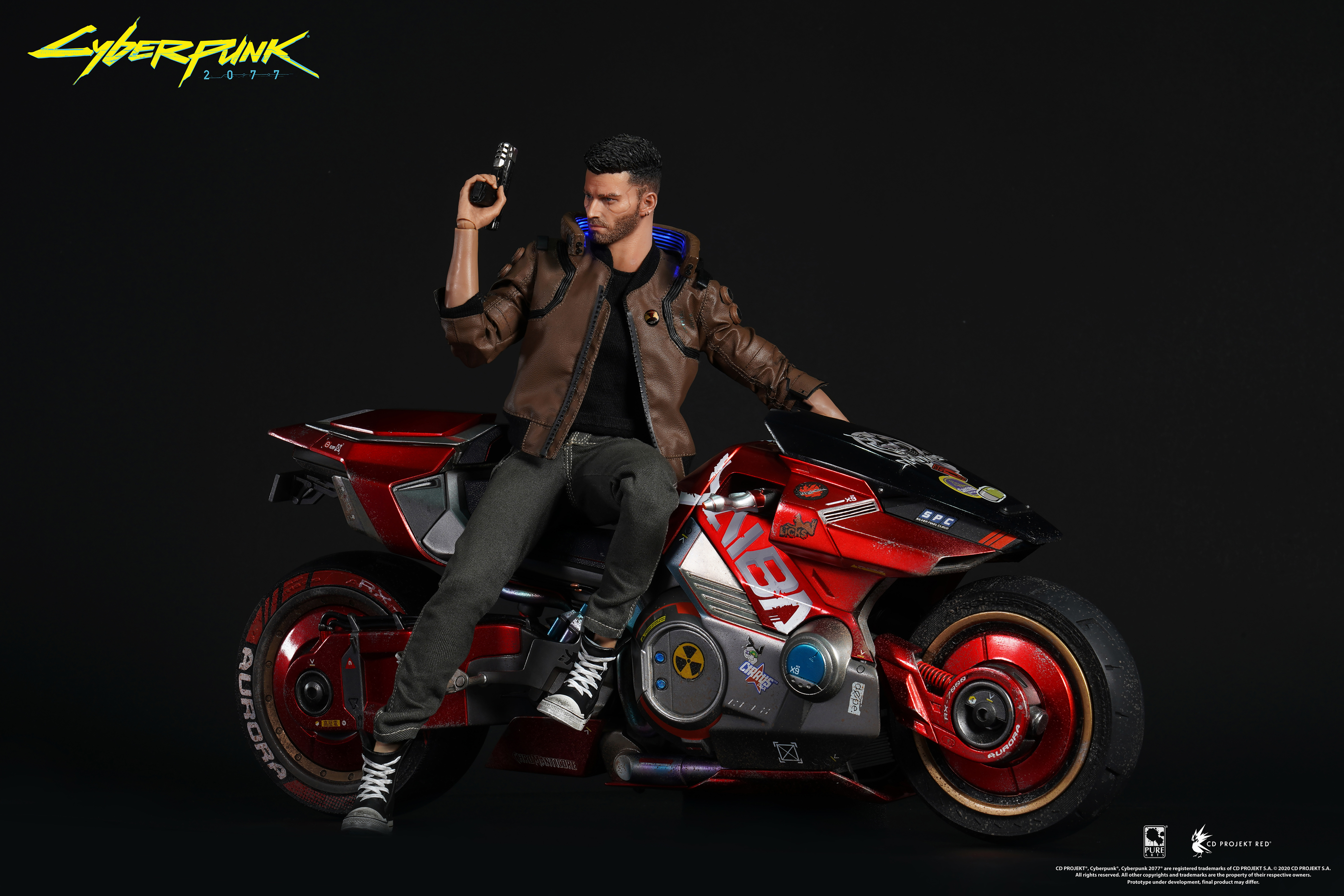 BICYCLE CYBERPUNK4種 JUN228889 - CYBERPUNK 2077 V MALE & BIKE 1/6 SCALE
