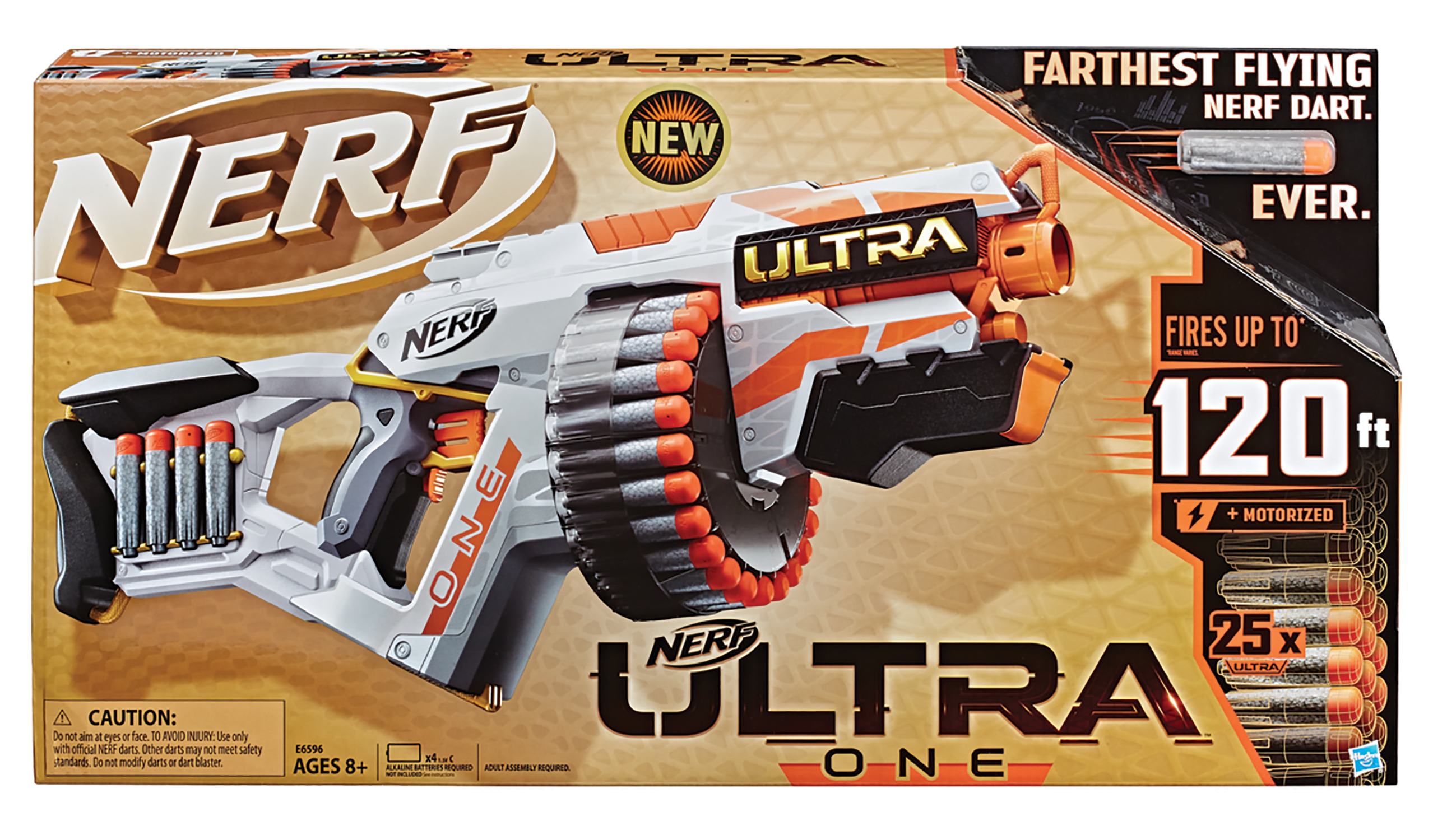nerf ultra one motorized blaster with 25 nerf ultra darts