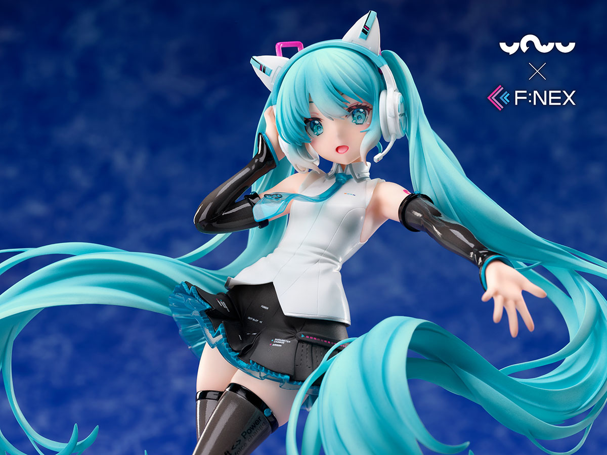 Nov208594 Hatsune Miku Cat Ear Headphone 17 Pvc Fig Previews World