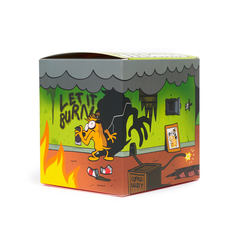 this is fine dumpster fire vinyl figure