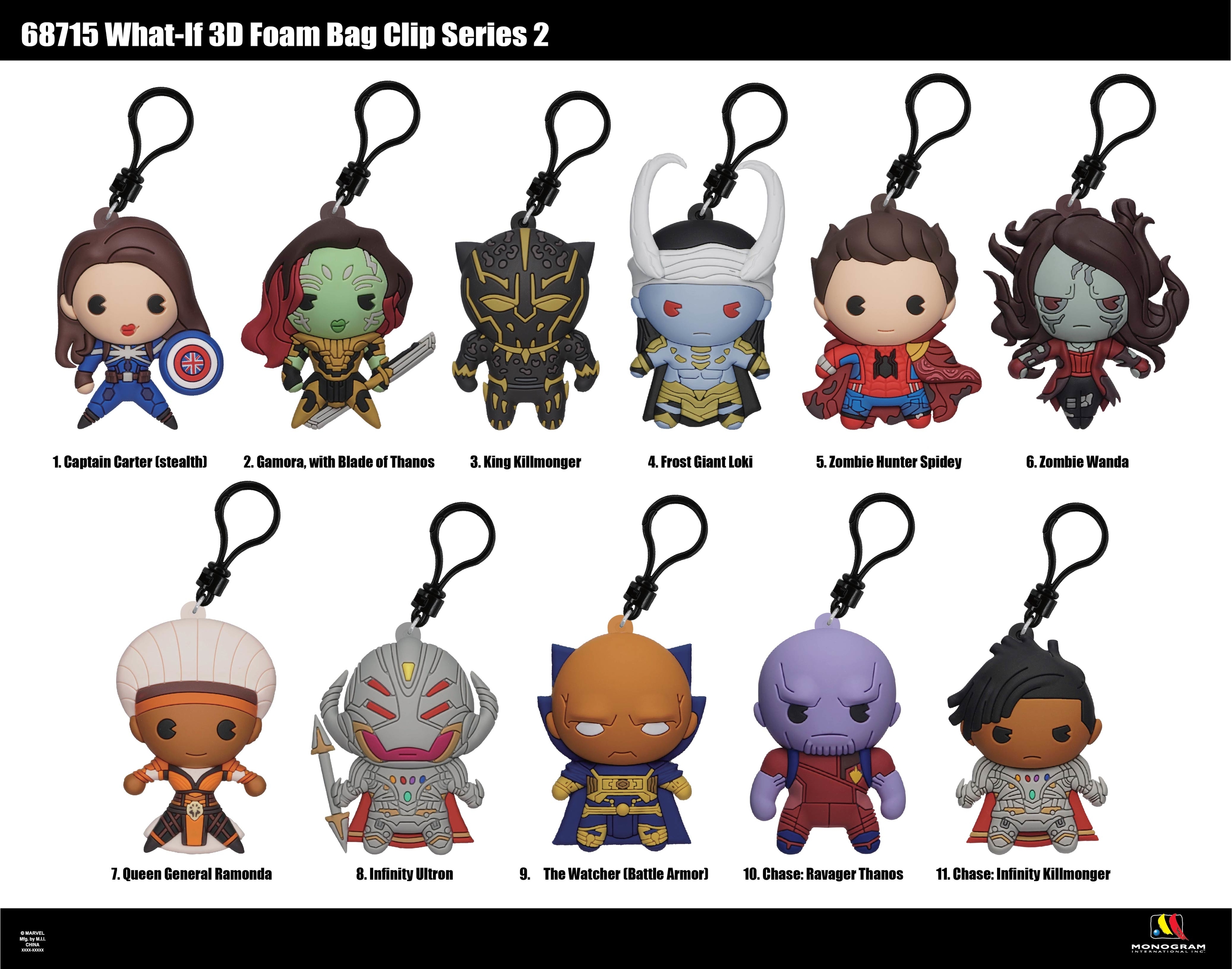 Avengers Endgame Series 2 Foam Bag Clip 24 Piece Blind Mystery Box Ds