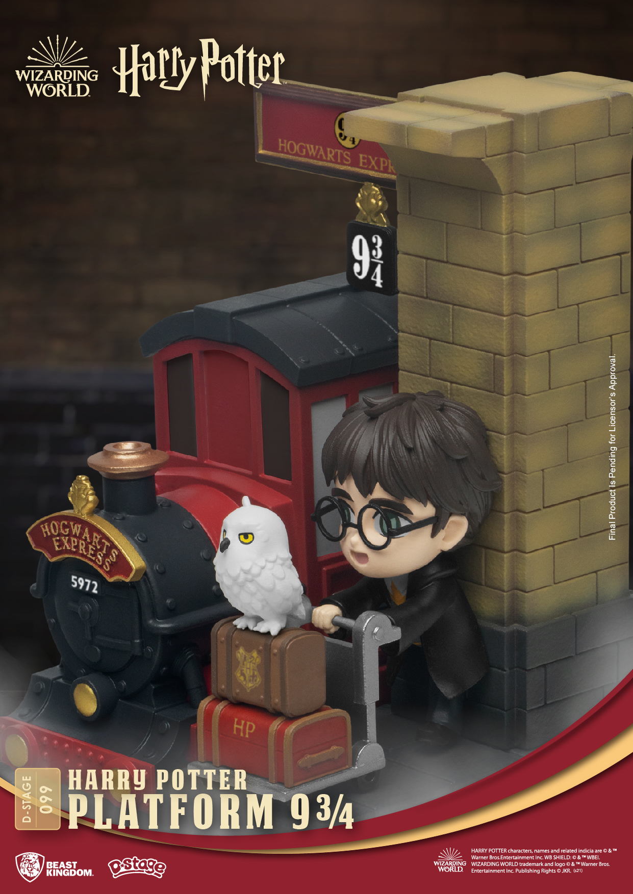 JUL218643 - HARRY POTTER DS-099 PLATFORM 9 3/4 D-STAGE 6IN STATUE