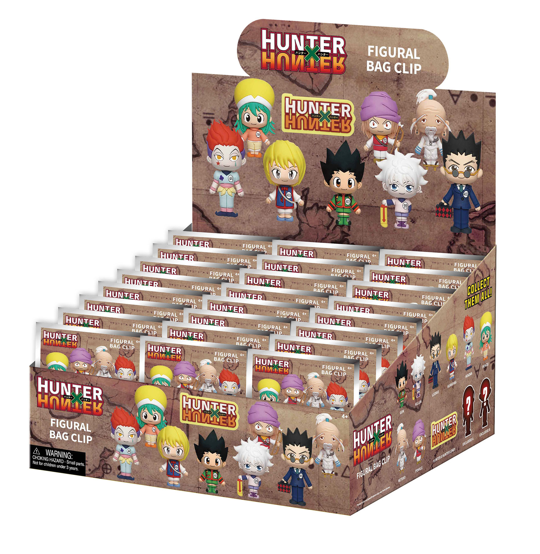 HUNTER X HUNTER SERIES 1 3D FOAM BAG CLIP 24PC BMB DS